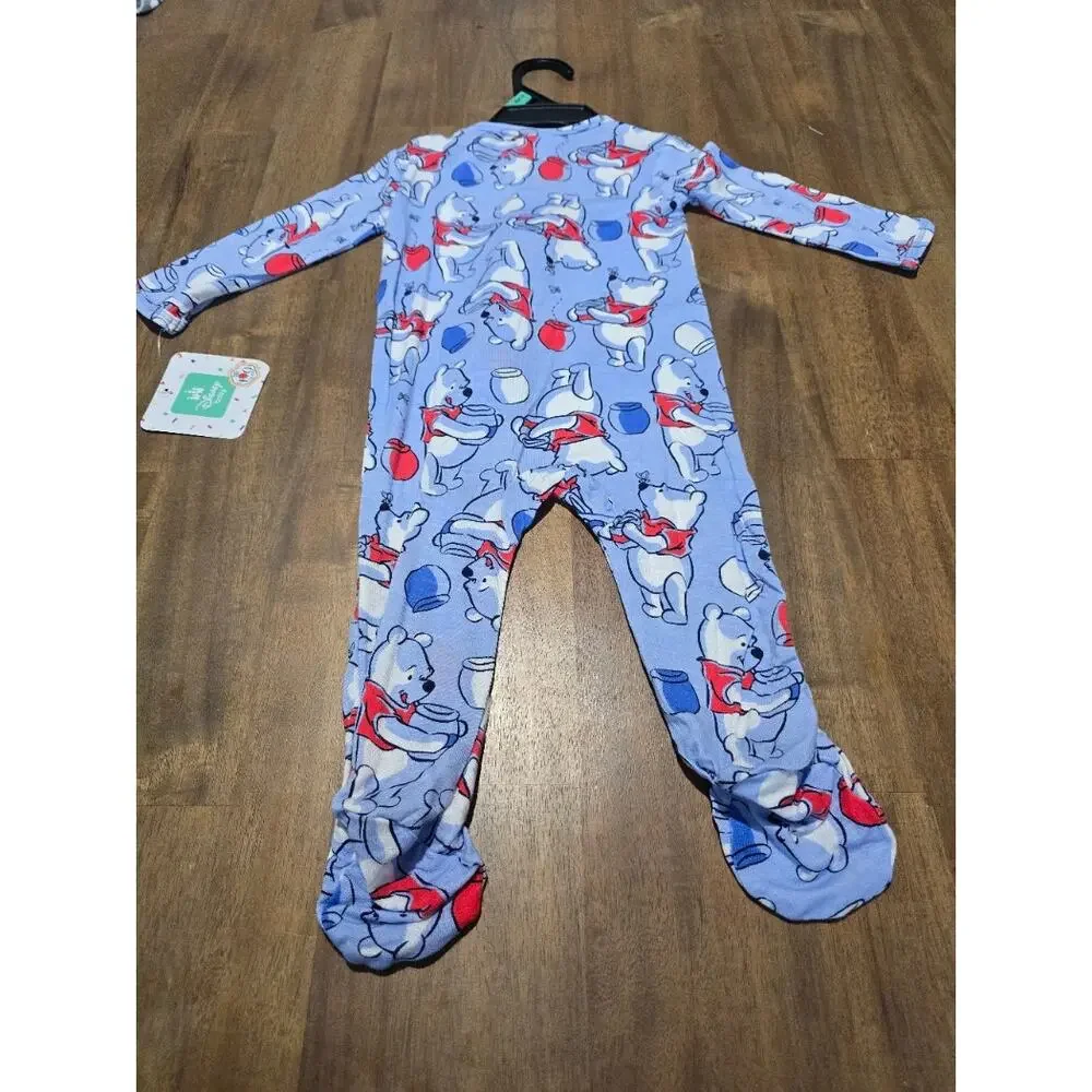 NWT Disney Baby Girls Footed Pajama LOT of 3 Bundle 3-6 Months